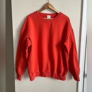 Aerie Offline Red Crewneck Sweatshirt Pullover Size S Small